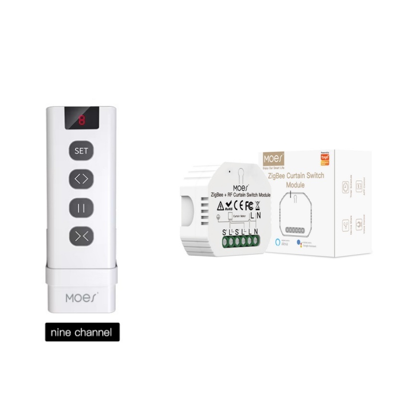 Smart Home Moes - MOES ZigBee Modul Sakelar Tirai RF433
