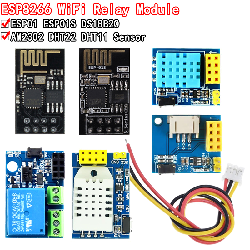 Smart Home Esp8266 - ESP8266 modul relai WiFi 5V DS18B20