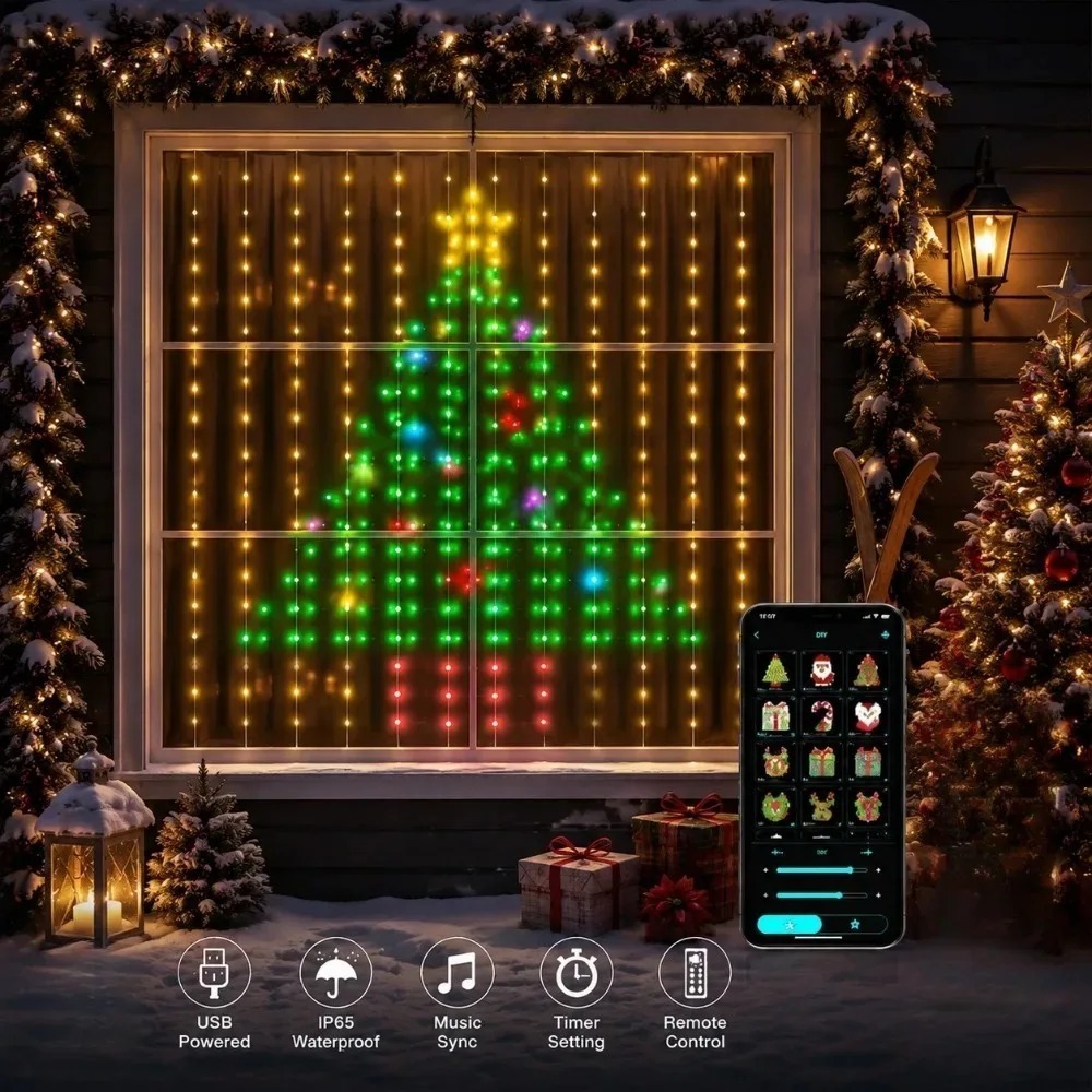 Smart Home App - Lampu Tirai LED Pixel dengan Kontrol
