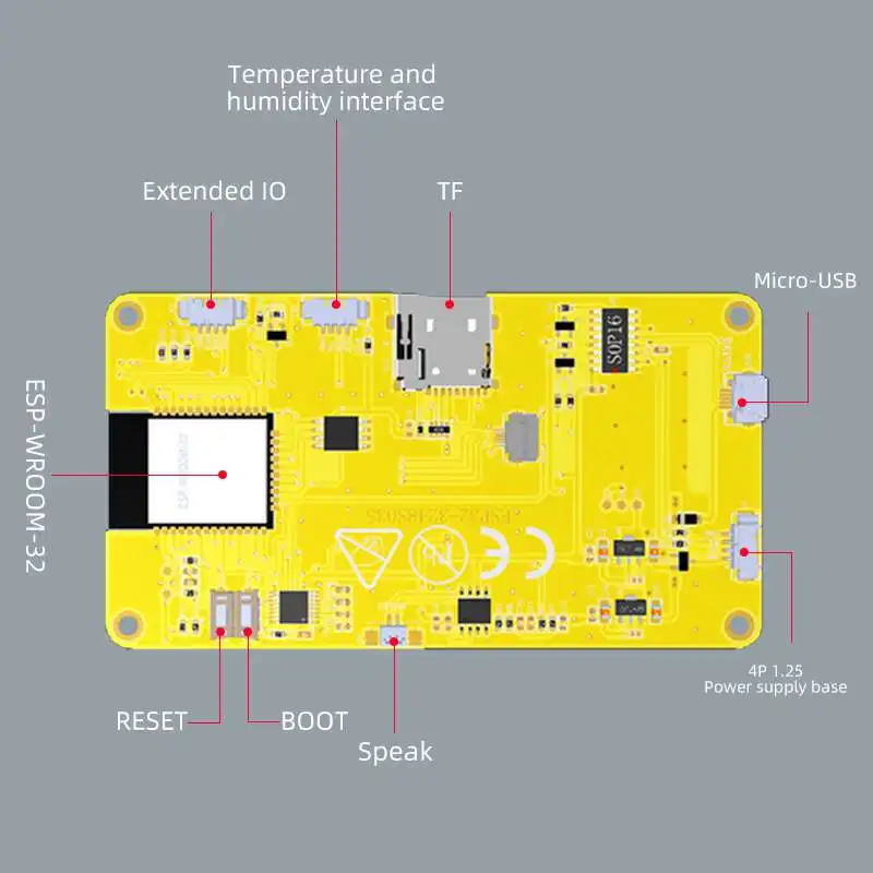 Smart Home Display - ESP32-3248S035 Modul Layar LCD Pintar 3,5