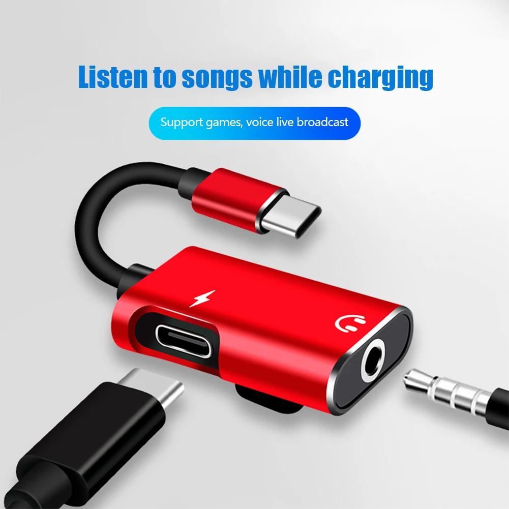 Smart Home Xiaomi - Adaptor USB-C 2-in-1 ke Jack 3.5mm,