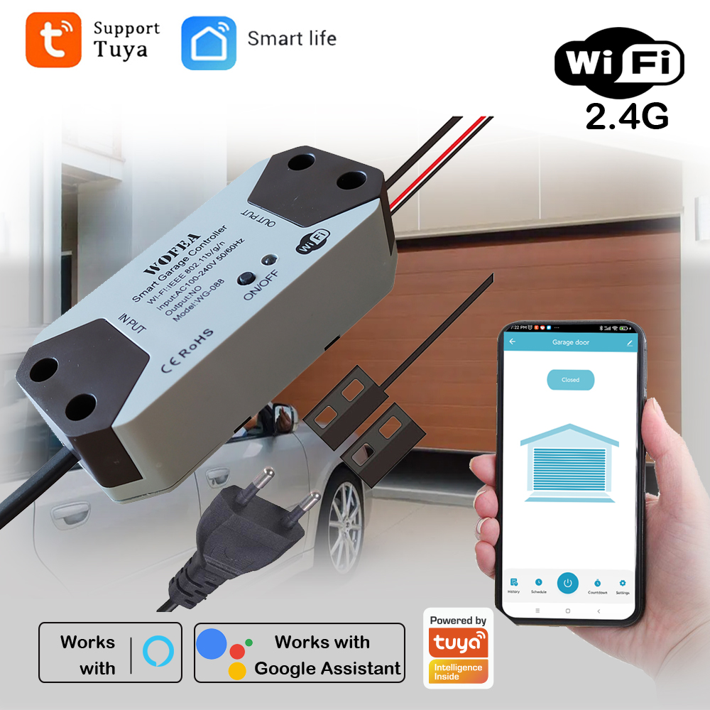 Smart Garage Door Opener - Pengontrol pembuka pintu garasi pintar, colokan