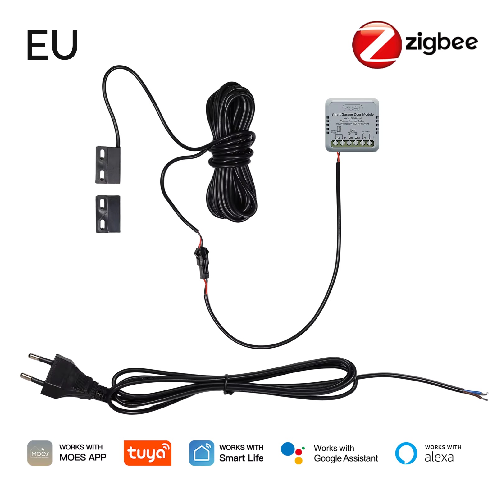 Smart Home Moes - Modul Pengontrol Pintu Garasi MOES Zigbee