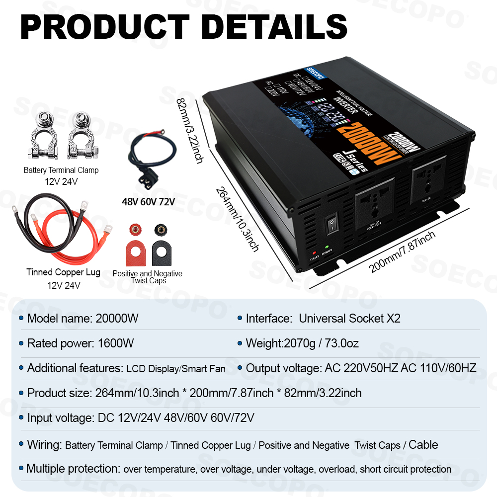 Inverter Pintar 20000W - Input - Smart Home Ecosystems ulasan dan harga