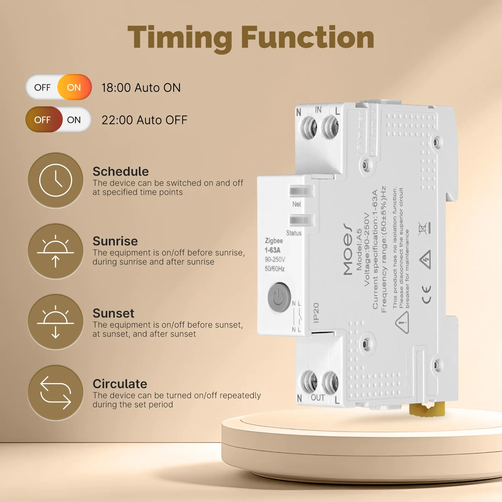 MOES Tuya Zigbee Pemutus Sirku - Smart Home Moes ulasan dan harga