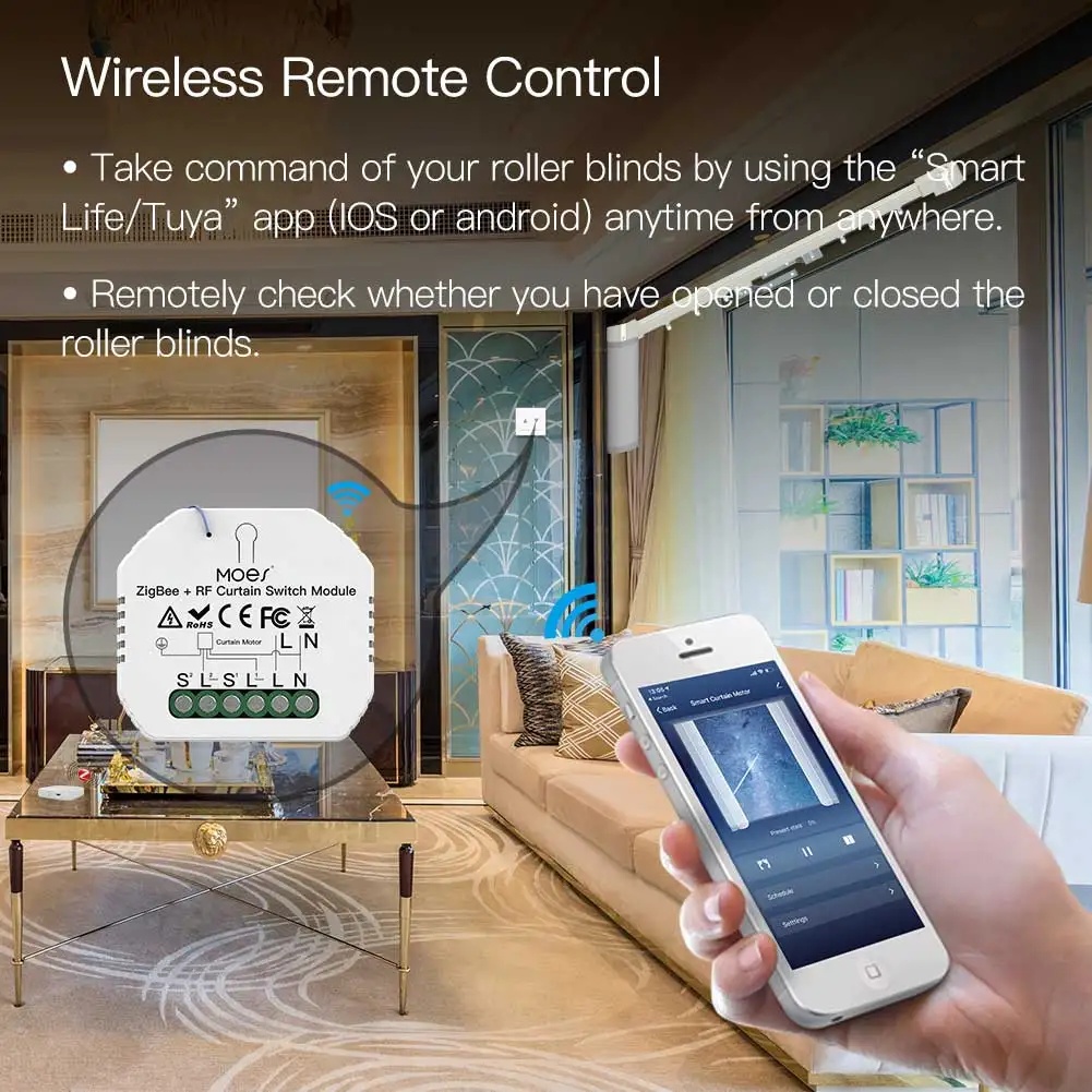 MOES ZigBee Modul Sakelar Tira - Smart Home Moes ulasan dan harga