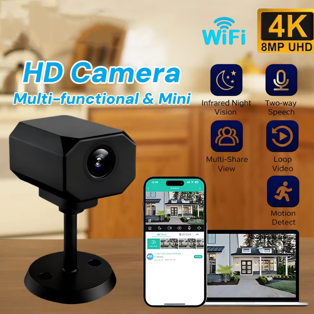 Kamera Keamanan WiFi 4K HD unt - Smart Home App ulasan dan harga