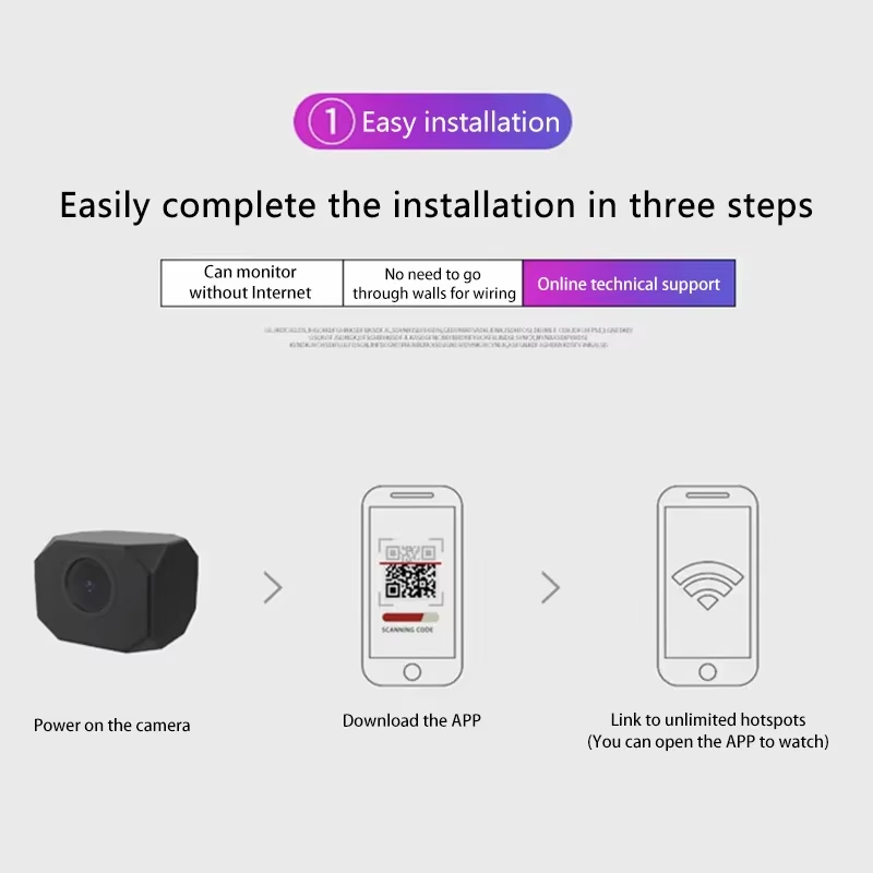 Kamera Keamanan WiFi 4K HD unt - Smart Home App ulasan dan harga