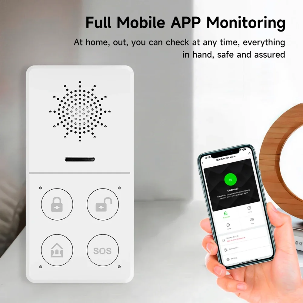 Tuya Alarm keamanan Wifi tanpa - Smart Home Ecosystems ulasan dan harga