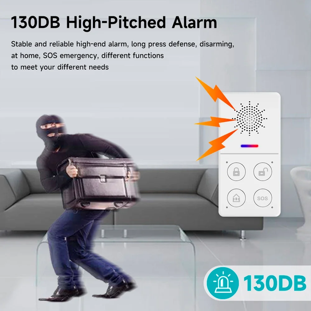 Tuya Alarm keamanan Wifi tanpa - Smart Home Ecosystems ulasan dan harga