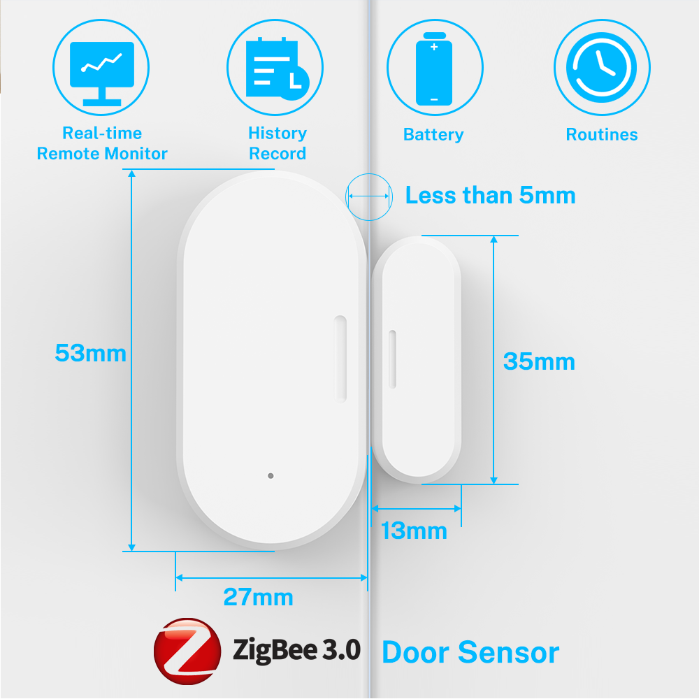 Sensor Pintu Jendela Zigbee UZ - Smart Home For Windows ulasan dan harga