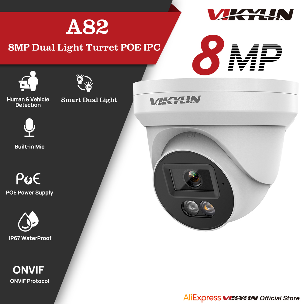 VIKYLIN Kamera Keamanan IP 8MP - Smart Home Microsoft ulasan dan harga