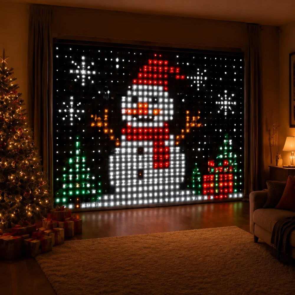 Lampu Tirai LED Pixel dengan K - Smart Home App ulasan dan harga