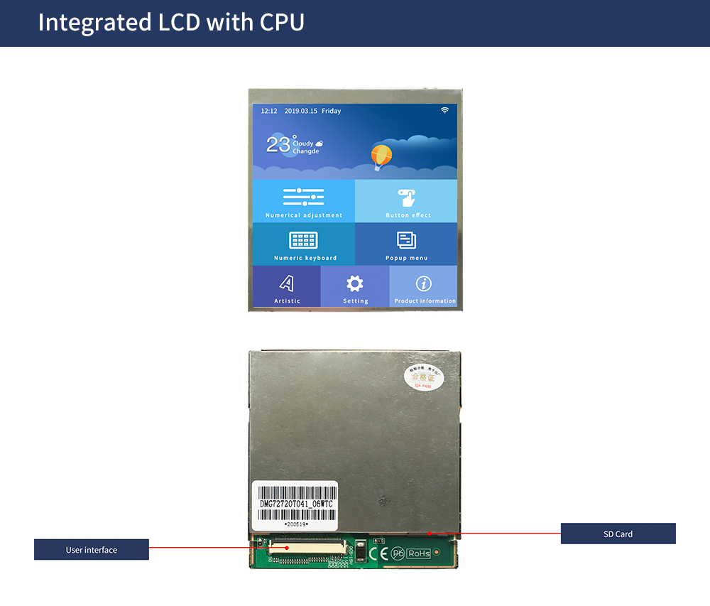 2026 DWIN 4.1 Inch IPS Incell  - Smart Home Display ulasan dan harga
