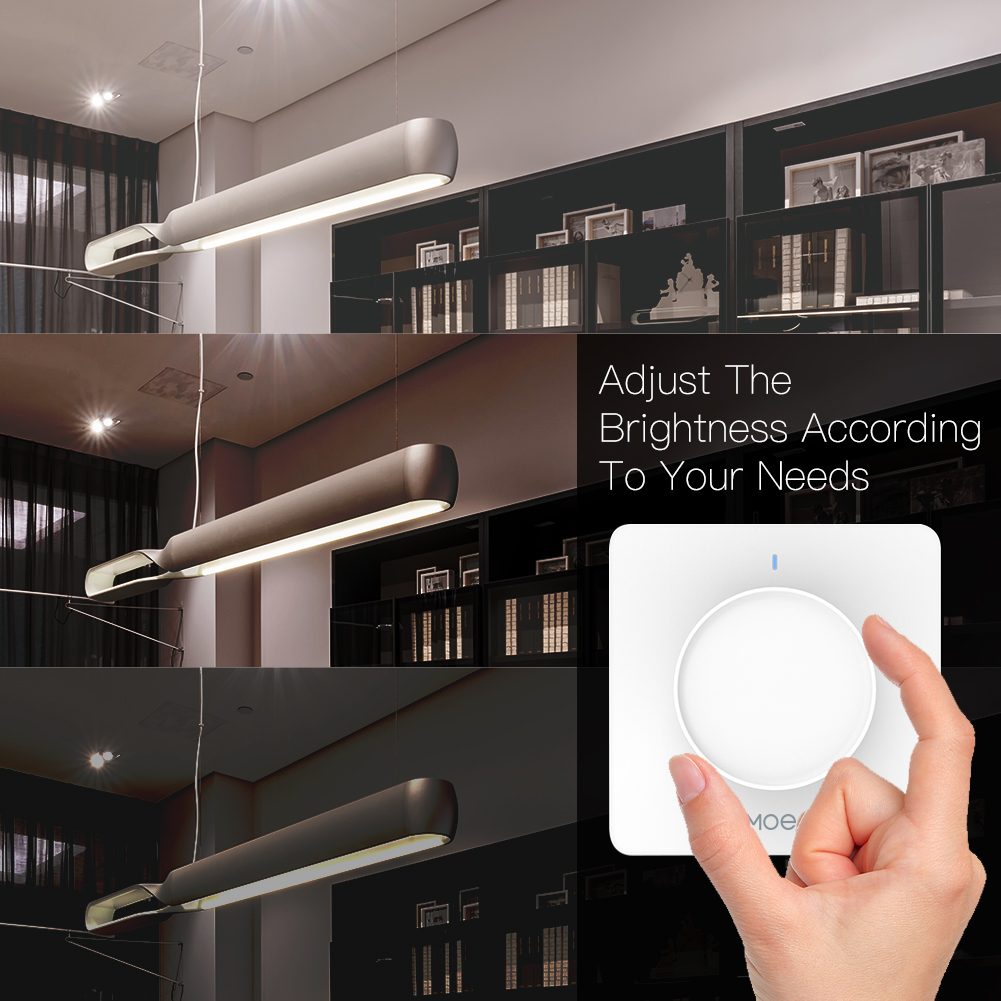Sakelar Peredup Cerdas MOES Tu - Smart Home Moes ulasan dan harga