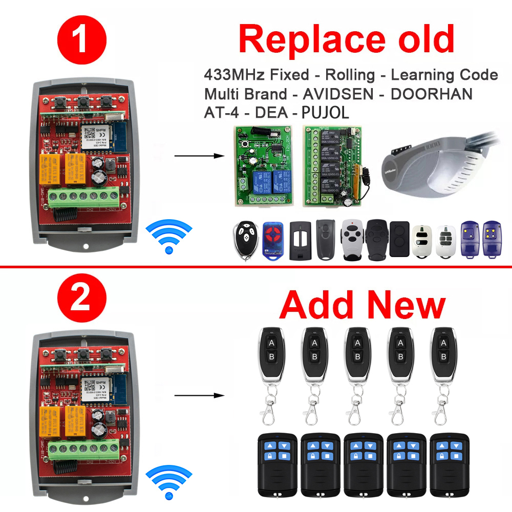 SMG8112 Tuya penerima pembuka  - Smart Garage Door Opener ulasan dan harga
