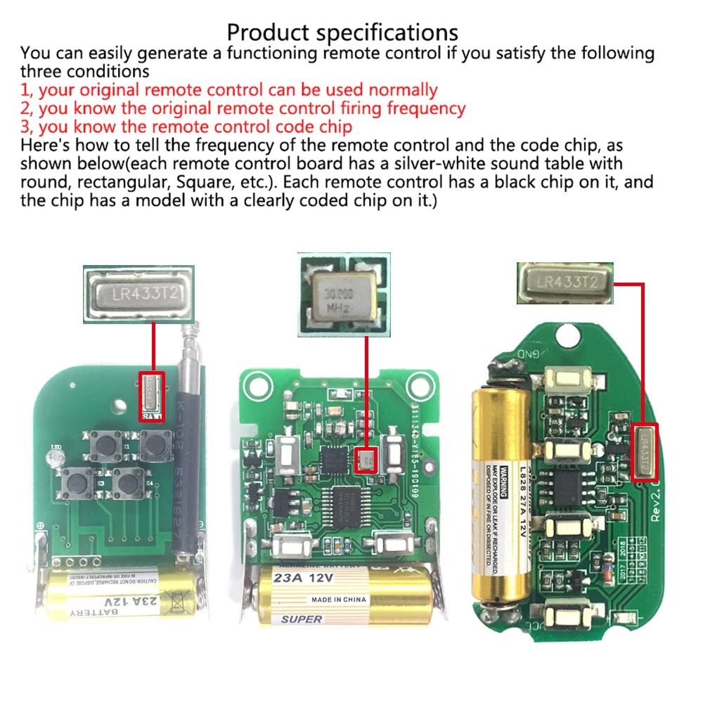 433Mhz RF Remote Control Tombo - Smart Garage Door Opener ulasan dan harga