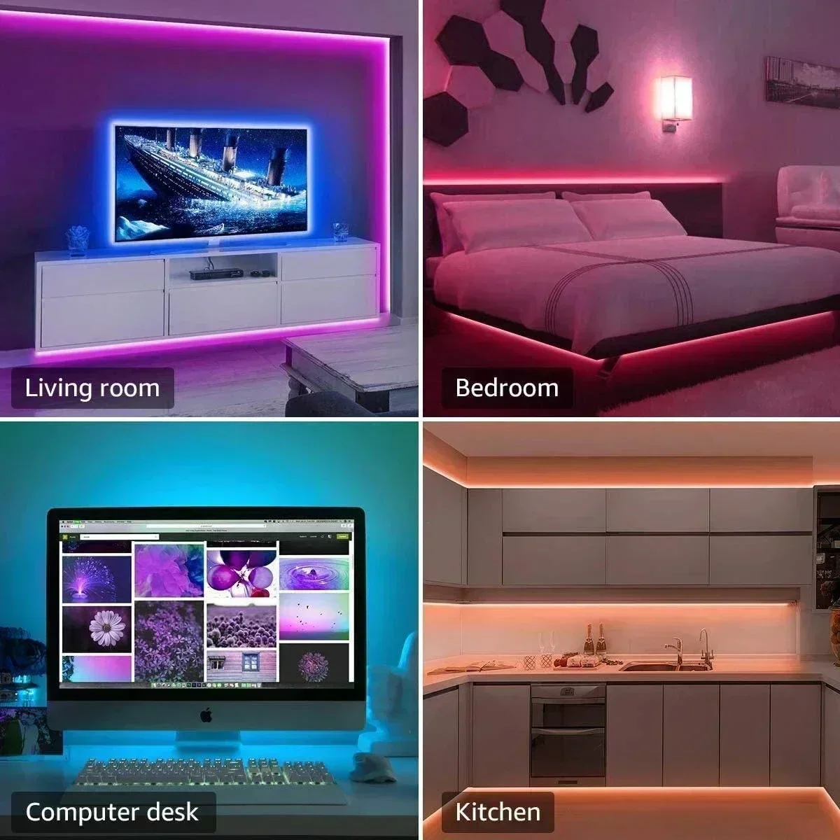 Lampu Strip LED RGB Pintar unt - Smart Home App ulasan dan harga