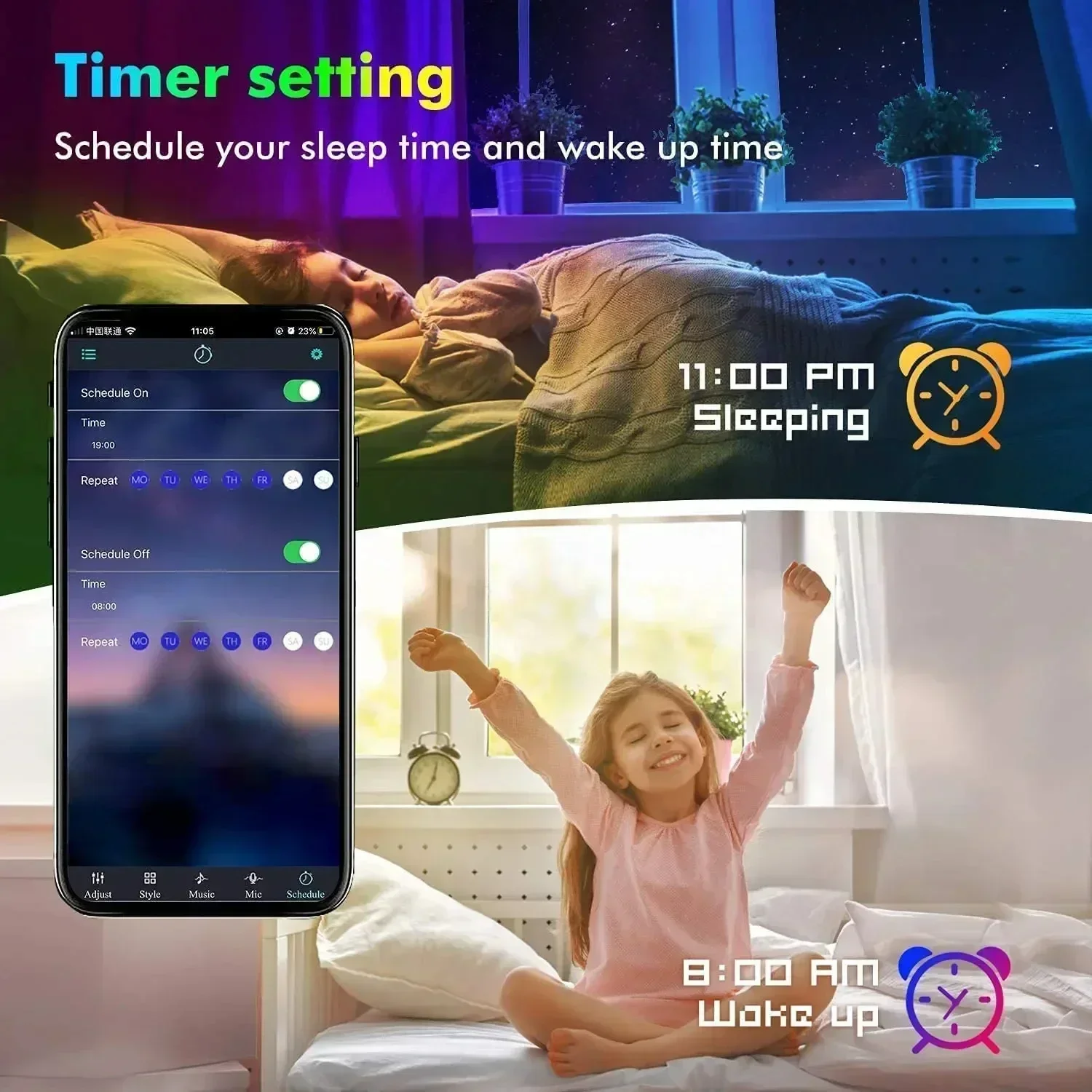 Lampu Strip LED RGB Pintar unt - Smart Home App ulasan dan harga