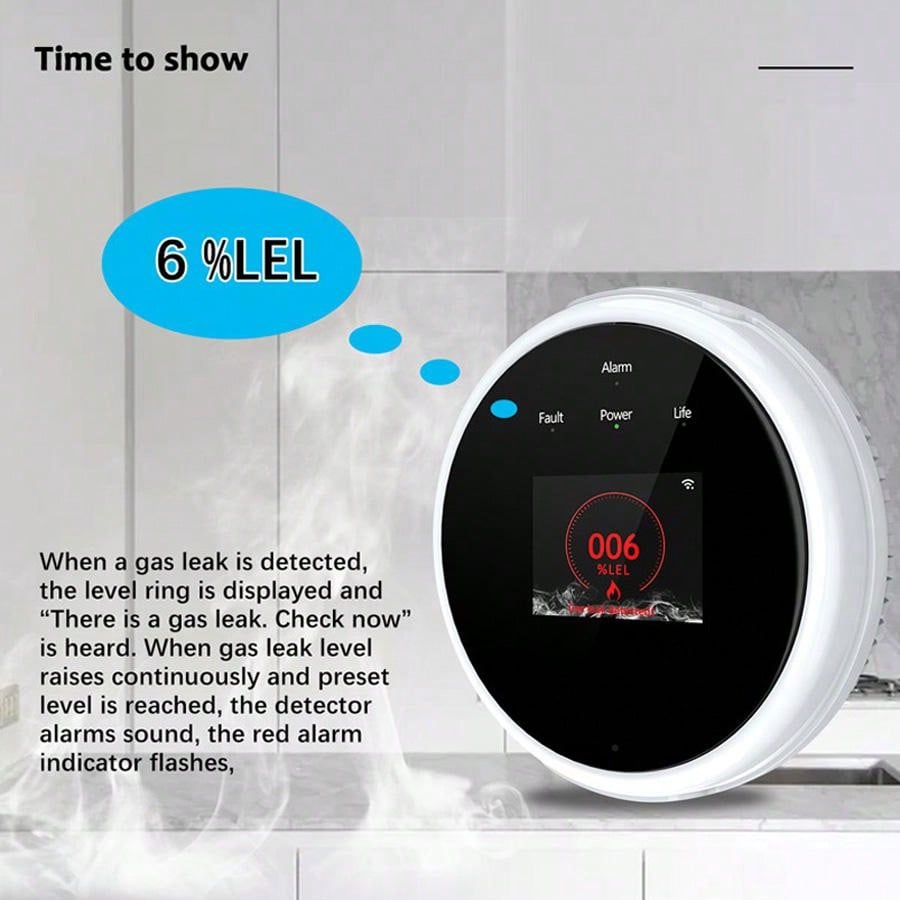 Sensor Alarm Gas WiFi 2.4G Det - Smart Home Ecosystems ulasan dan harga