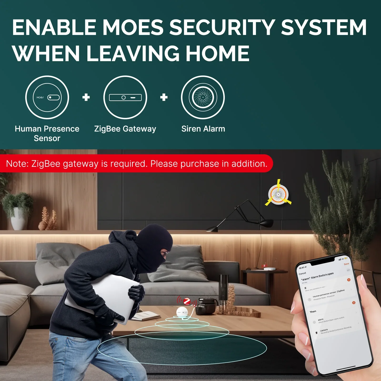 MOES ZigBee detektor Sensor ke - Smart Home Moes ulasan dan harga