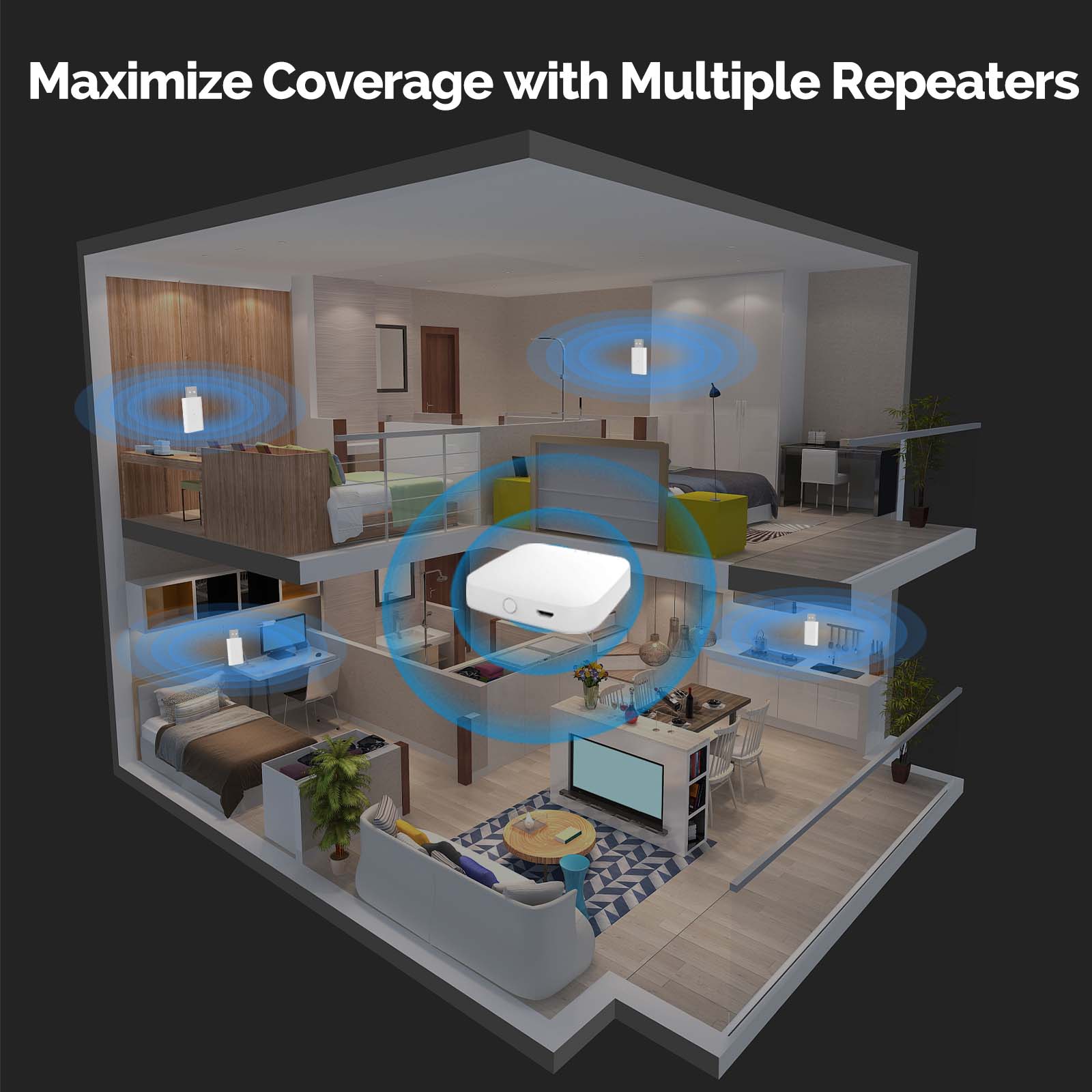 MOES Tuya ZigBee3.0 Penguat Si - Smart Home Moes ulasan dan harga