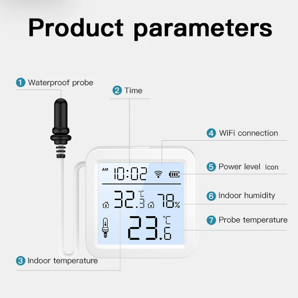 Sensor Suhu dan Kelembapan WiF - Smart Home App ulasan dan harga