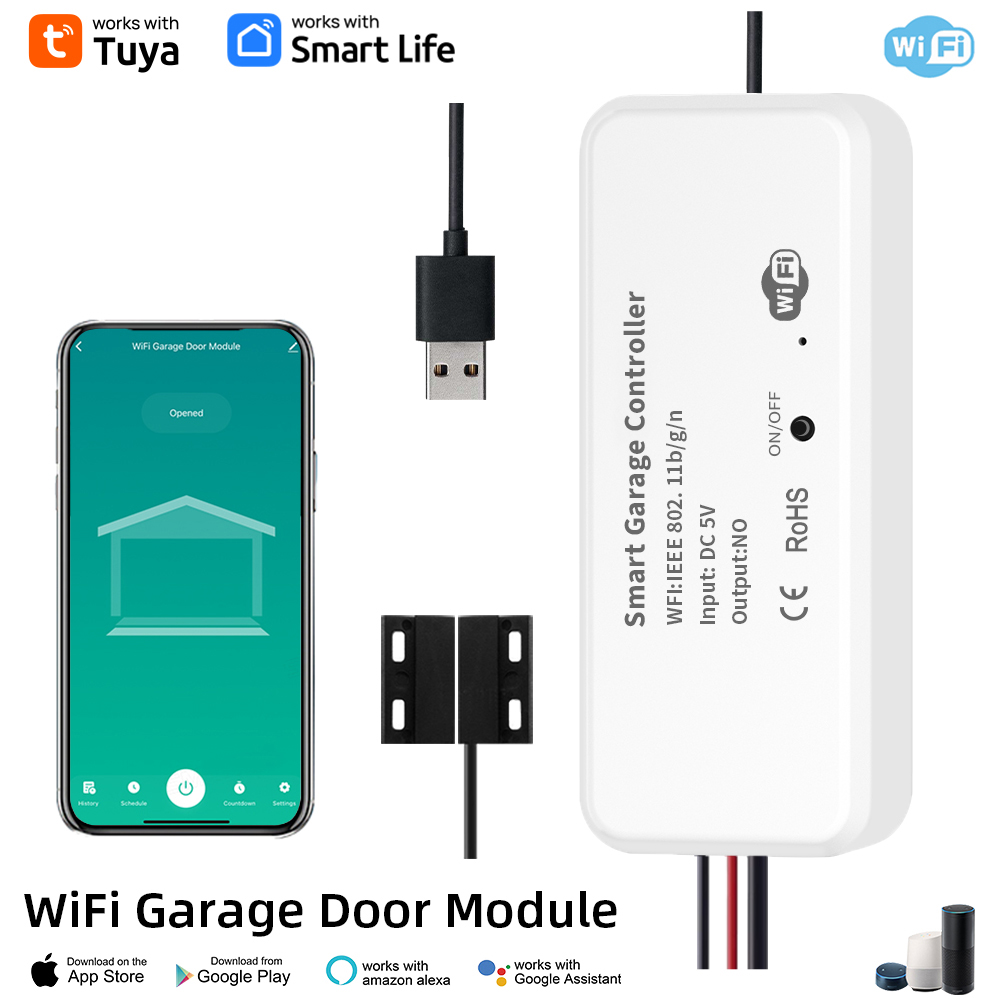 Pembuka pintu garasi cerdas DC - Smart Garage Door Opener ulasan dan harga