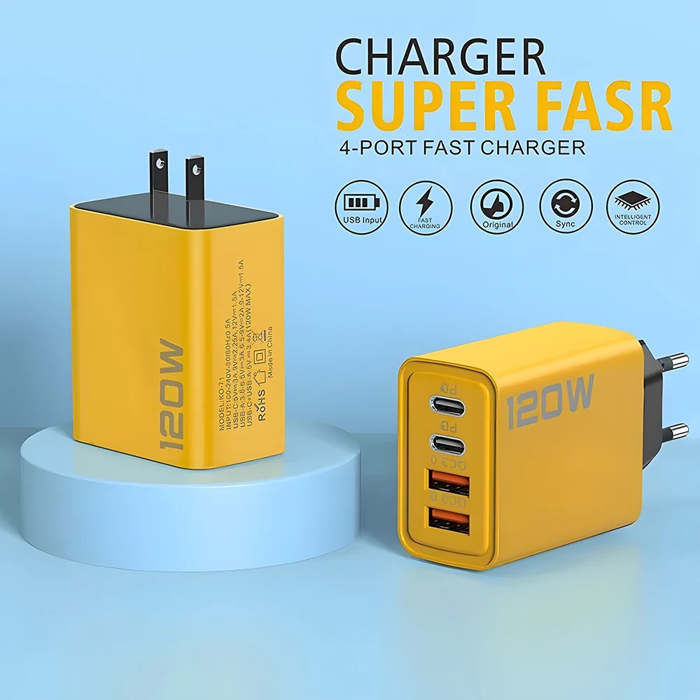 Pengisi Daya Cepat 120W 4-Port - Smart Home Xiaomi ulasan dan harga