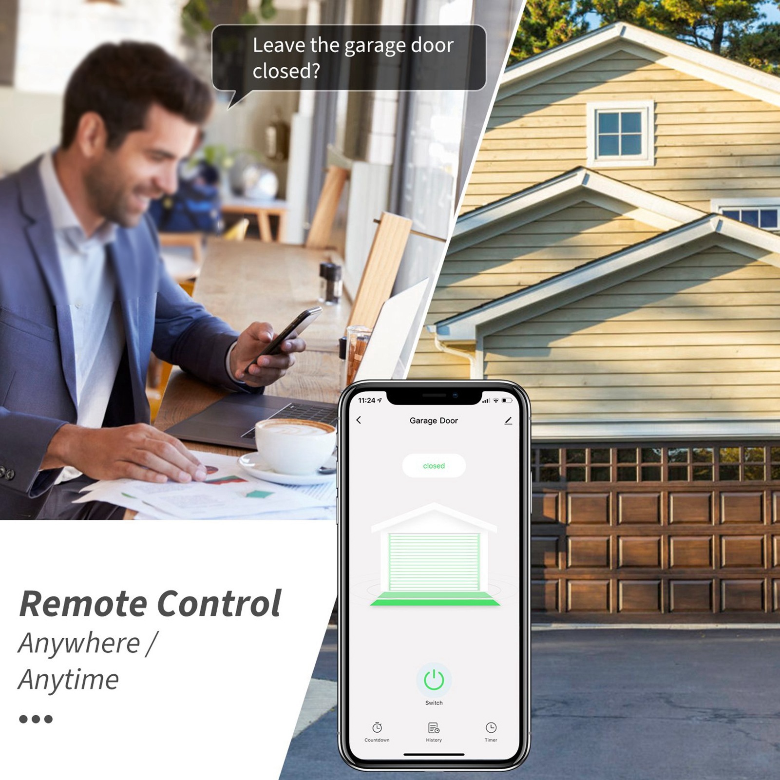 Pintu Garasi WIFI Cerdas Kontr - Smart Garage Door Opener ulasan dan harga